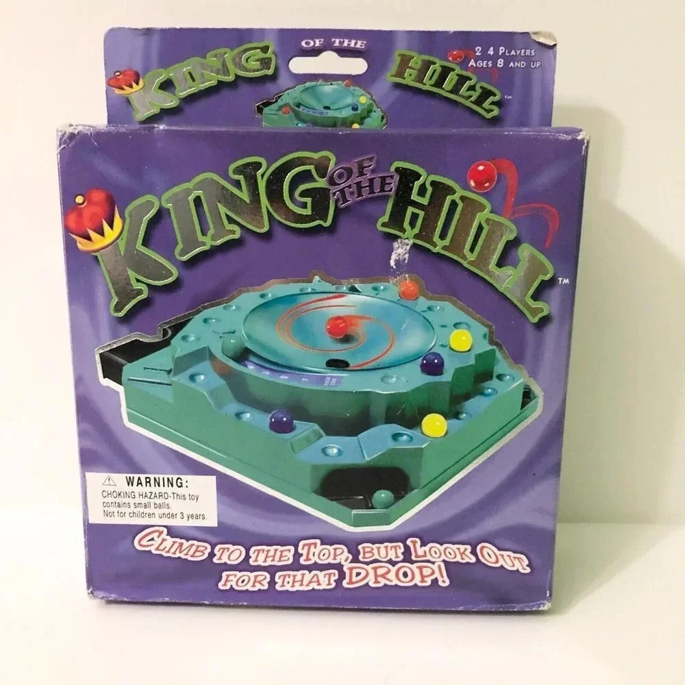 2006 King of the Hill Marble Board Game Winning Moves Games Damaged Box
